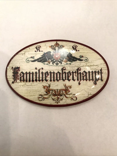 K&K Nostalgie Flaschenöffner Magnetisch Familienoberhaupt 7x4,5cm