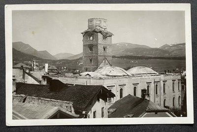 Hallein Brand Augustinerkloster 1943 Turm Stadt Salzburg Österreich 402699 TH