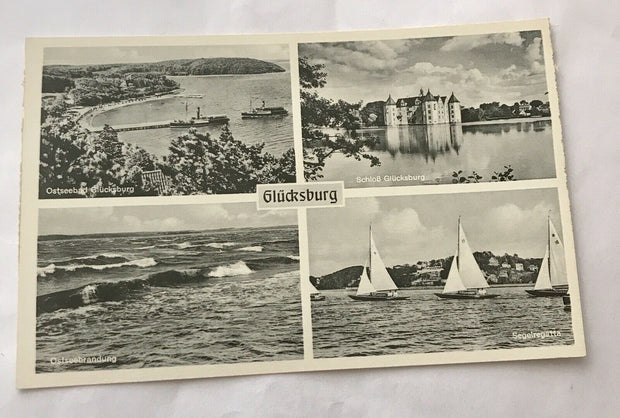 Glücksburg, Ostseebrandung, Segelregatta (110304 BW!)