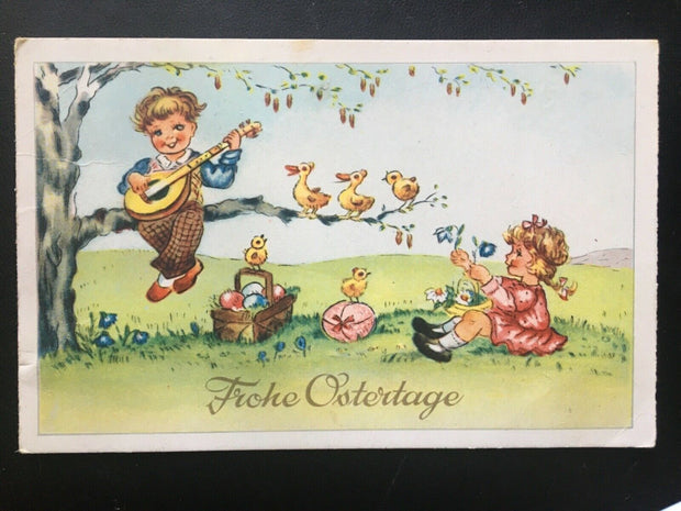 Frohe Ostertage - Kinder feiern mit Küken - Blumenwiese 140398 TH