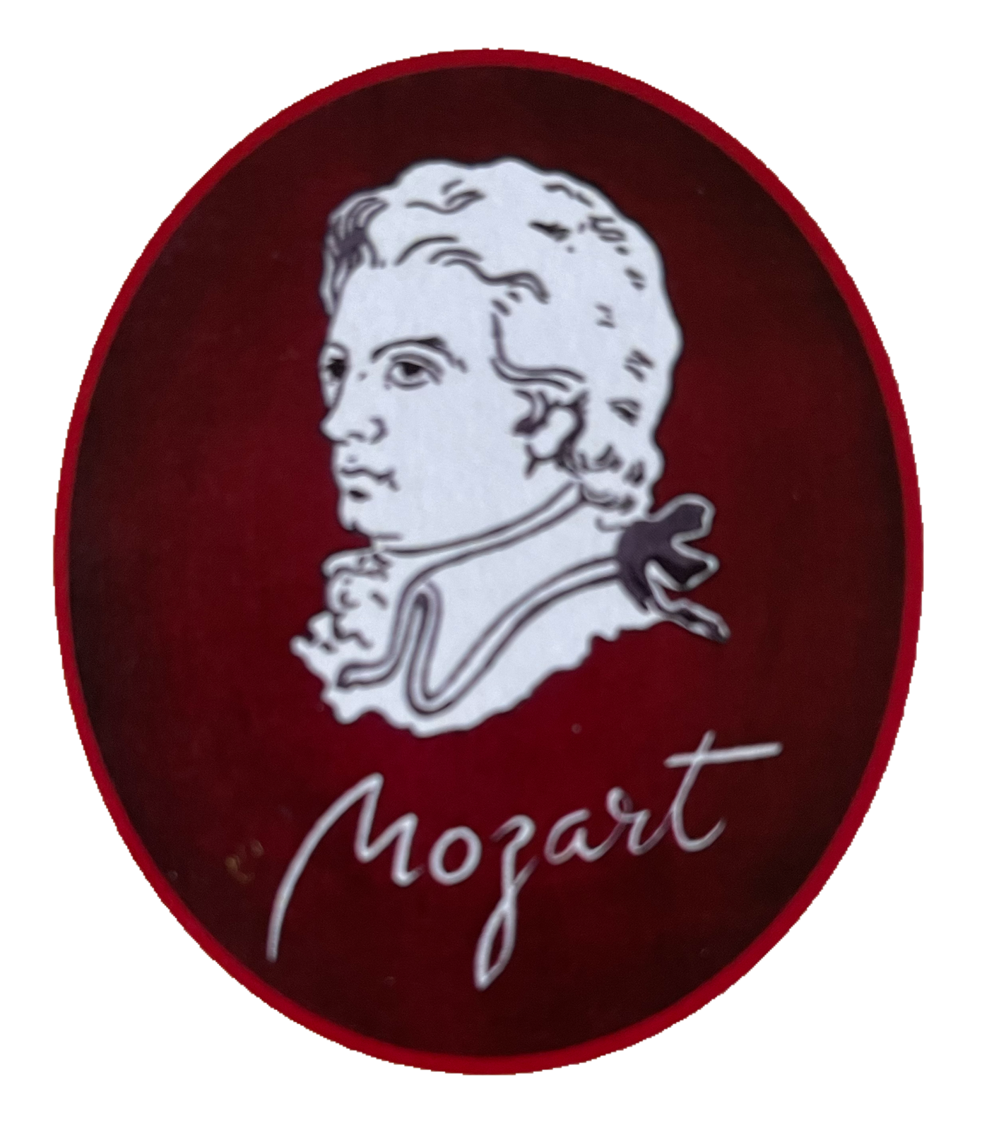 KuK Nostalgie Holzschild Mozart Amadeus Porträt Klassik Klassische Musik Schild