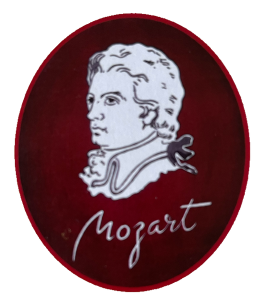 KuK Nostalgie Holzschild Mozart Amadeus Porträt Klassik Klassische Musik Schild