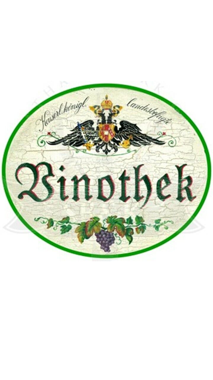 KuK Nostalgie Holzschild "Vinothek"