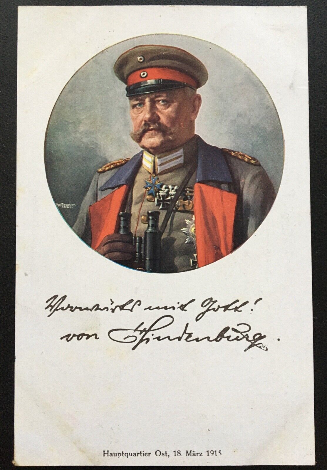 Von Hindenburg (A.Fischer) - Porträt - Soldaten Militär Krieg 400623 TH