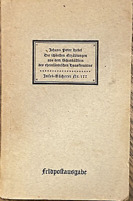 1189 Johann Peter Hebels ALEMANNISCHE GEDICHTE AUSWAHL HC