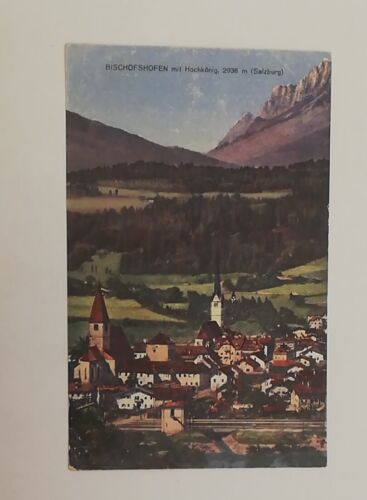 Salzburg Bischofshofen Hochkönig Kirche Berg Wald Schienen 600703A tl