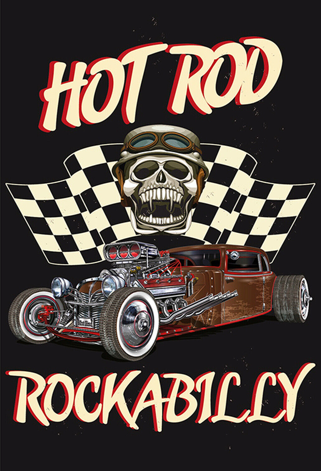 Schild Spruch Hot Rod Rockabilly Auto Comic JW