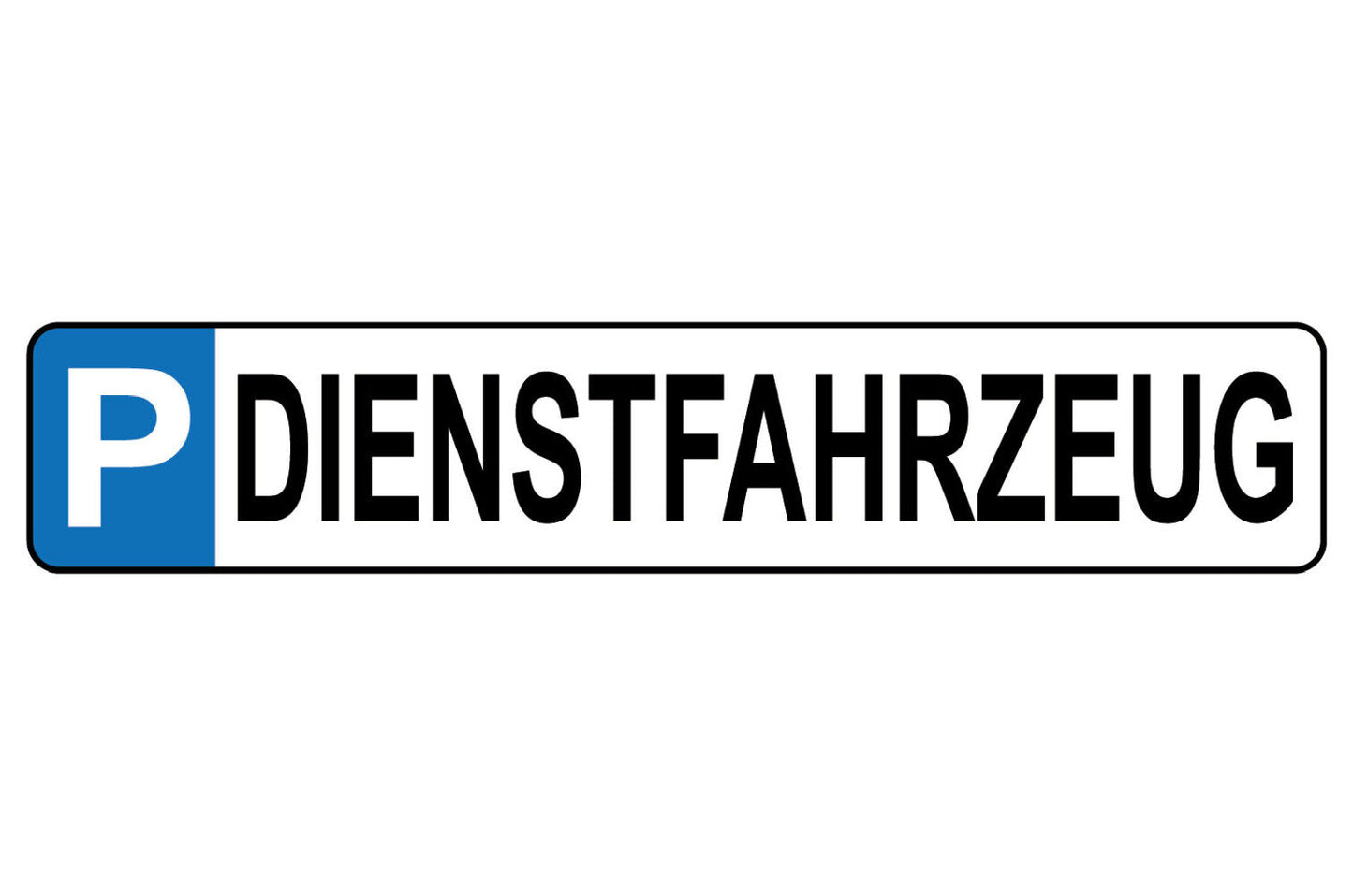 Schild Dienst Fahrzeug Parkplatz Parken Firma Wagen Auto 46 x 10 Blech od. Holz