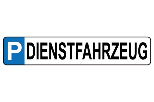 Schild Dienst Fahrzeug Parkplatz Parken Firma Wagen Auto 46 x 10 Blech od. Holz