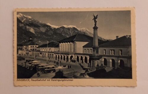 Innsbruck Hauptbahnhof Bus  Vereinigungsbrunnen Bahnhof Auto  600063A gr D