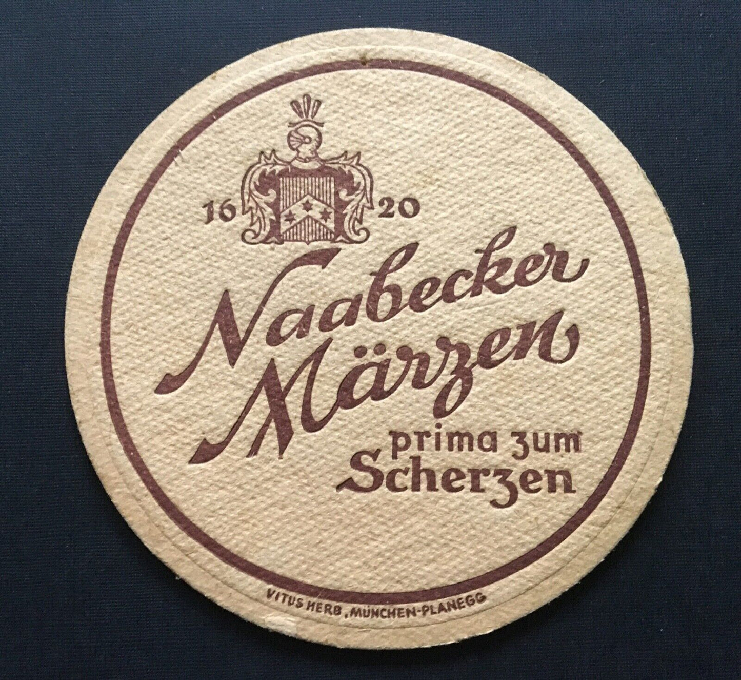 Bierdeckel Naabecker Märzen Schlossbrauerei Naabeck Wappen V.Herb Bayern