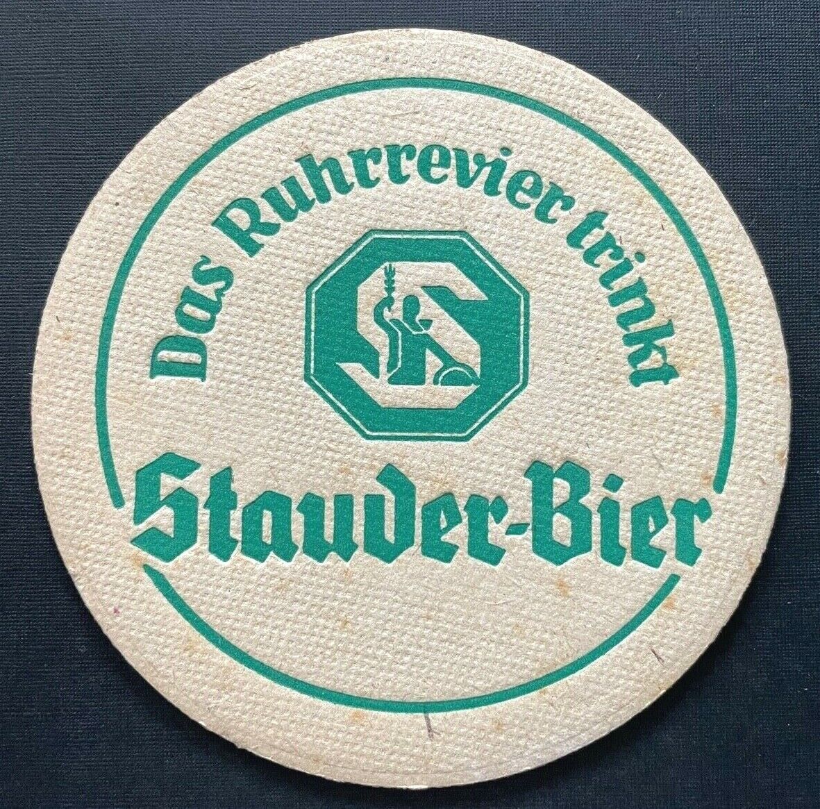 Bierdeckel Stauder-Bier Brauerei Das Ruhrrevier trinkt Nordrhein-Westfalen