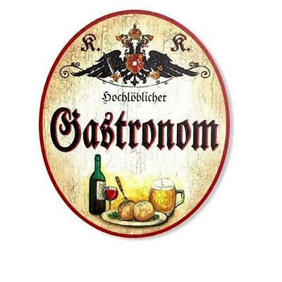 KuK Nostalgie Holzschild Gastronom Schild