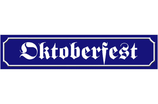 Schild Oktober Fest Bier Alkohol München Bayern Ort Straße 46 x 10 Blech od.Holz