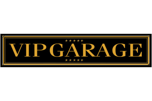 Schild VIP Garage Auto Fan Mechaniker Sammler Exklusiv 46 x 10 Blech od. Holz