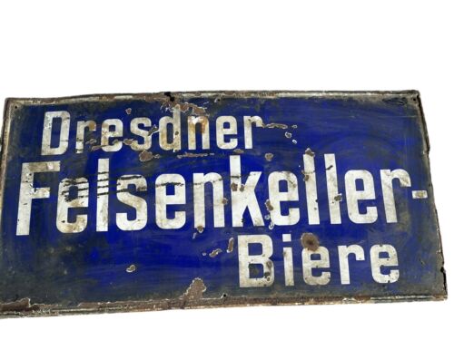 Rarität Dresdner Felsenkeller Biere Dresden Schild  siehe Zustand 117x60 cm