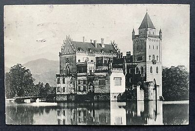 Salzburg Schoss Anif Weiher Gebäude Turm Baum Park Brücke Österreich 410834 TH