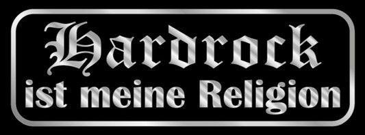 Schild Hardrock Ist Meine Religion Heavy Metal Bands Musik 27x10 Blech od.Holz