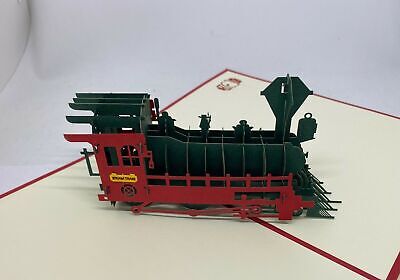 3D Pop Up Karte Eisenbahn