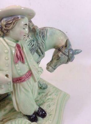 Eichwald Figur Knabe mit Pferd Horse  19 Jhdt. 12554