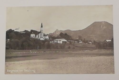 Salzburg Bergheim Kirche Berg Salzach Fluss Ufer Wald 600317A tl