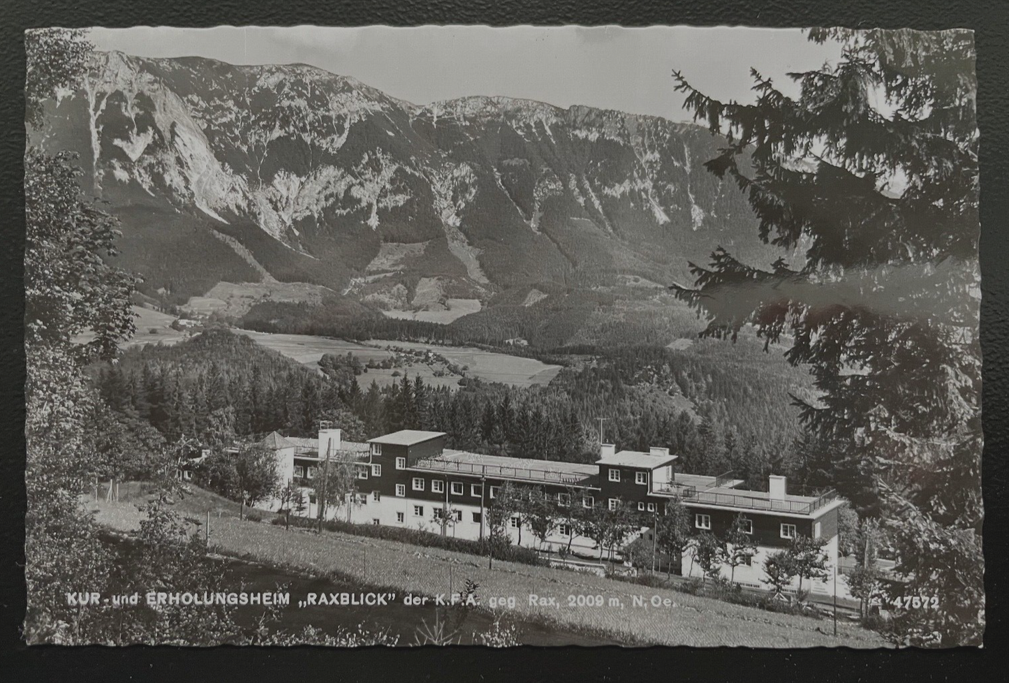 Kur Erholungsheim Raxblick Rax Berg Gebirge Gebäude Niederösterreich 600178A D