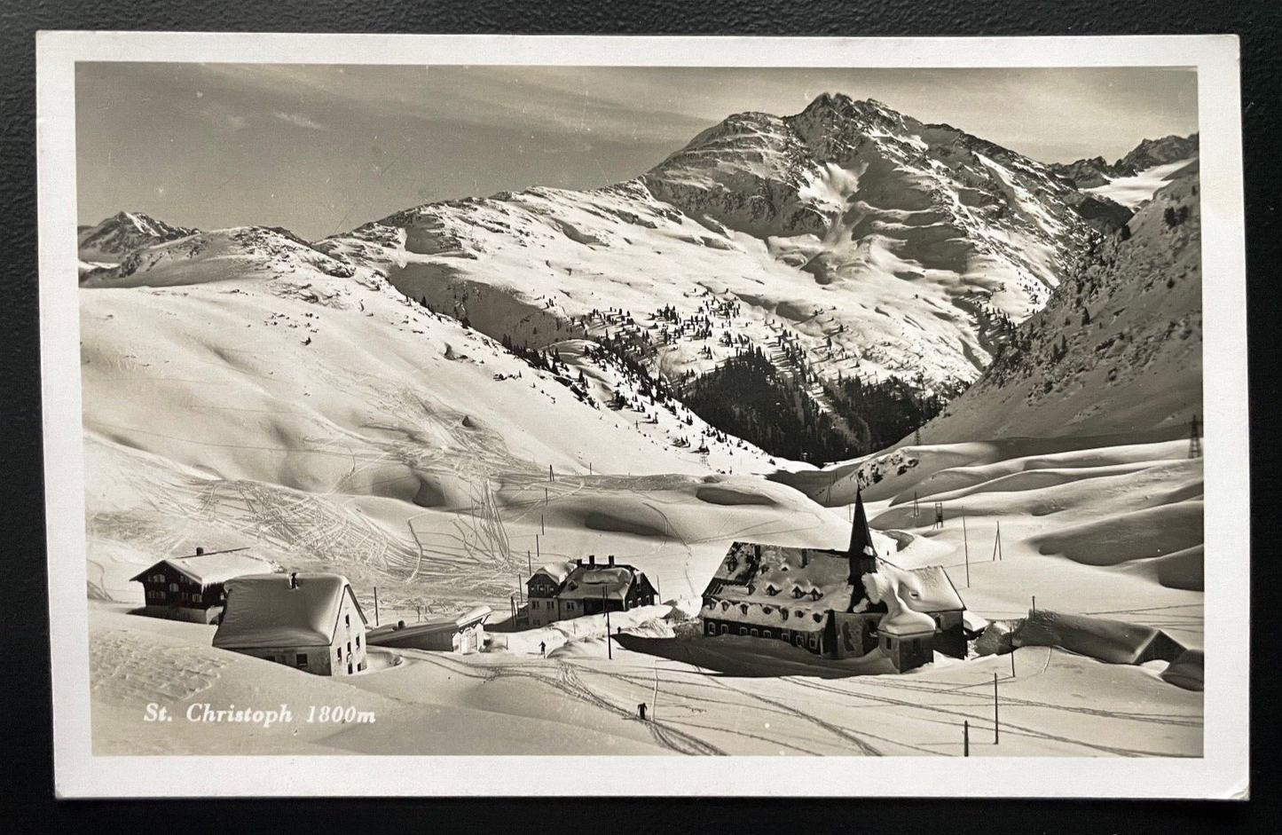 St. Christoph Berg Gebirge Kirche Schnee Winter Tirol Österreich 600152A TH D