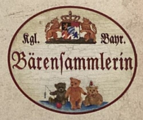 Nostalgie Holzschild Bayern königlich bayerische Bärensammlerin Teddy Bär