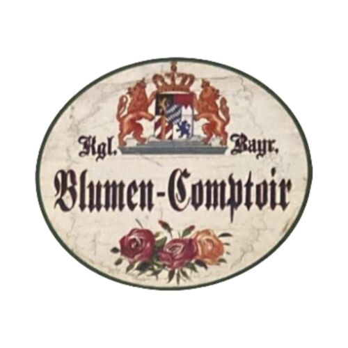 Nostalgie Holzschild Bayern königlich Bayerischer Blumen Comptoir Schild