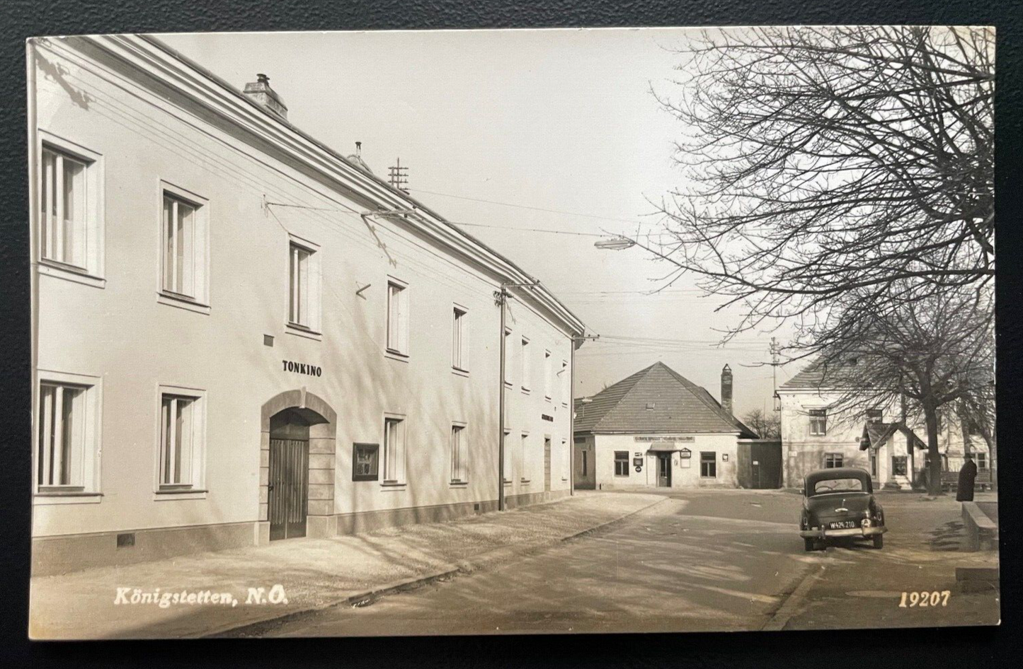 Königsstetten Haus Gebäude Auto Oldtimer Tonkino Niederösterreich 600124A TH D