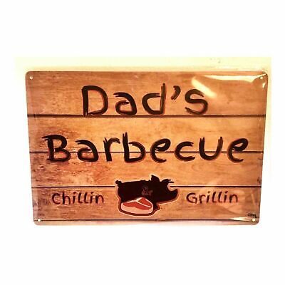 Nostalgie Vintage Retro Blechschild "Dad´s Barbecue" 30x20 12003