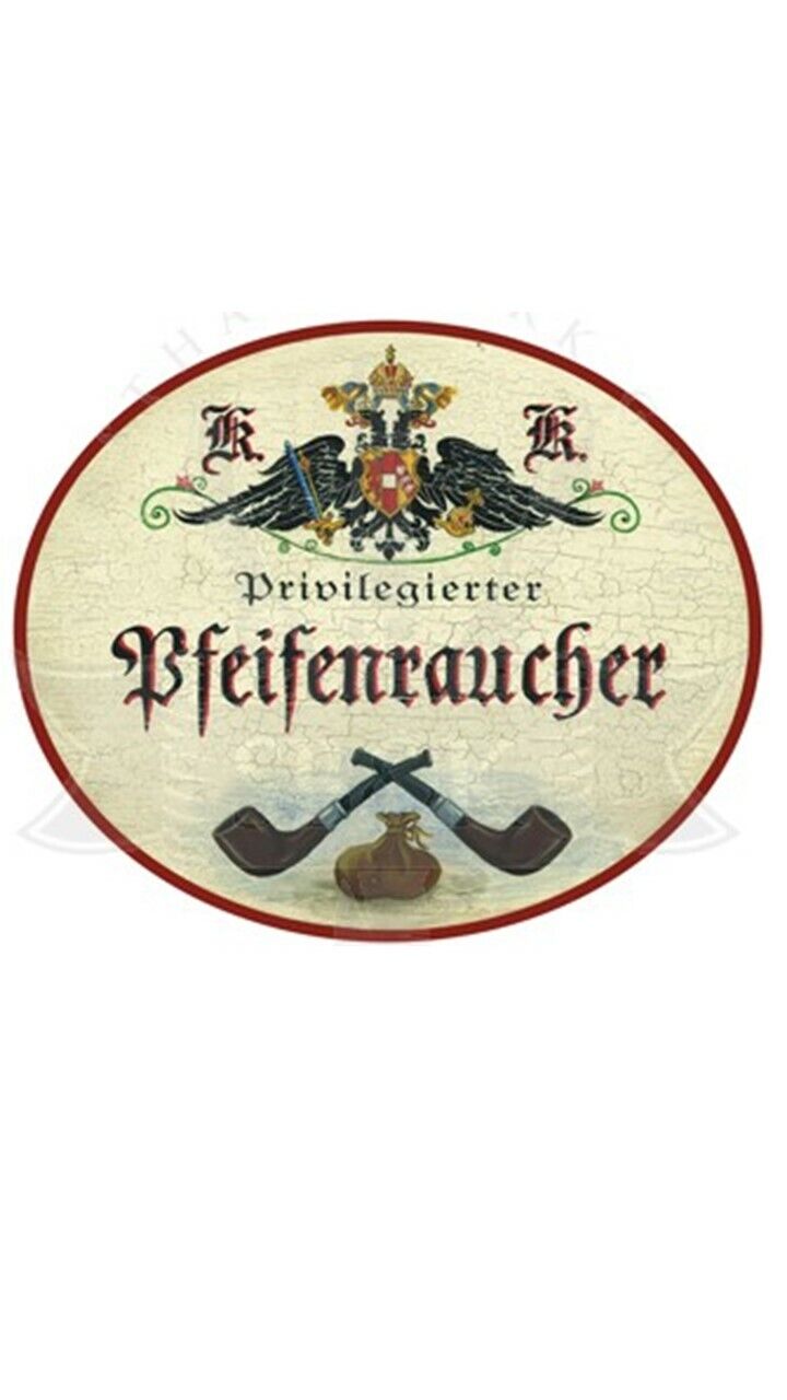 KuK Nostalgie Holzschild "Pfeifenraucher"