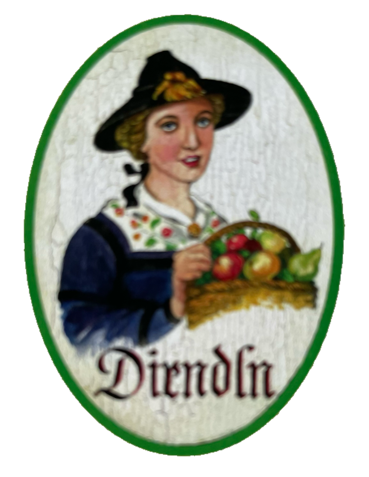 Nostalgie Holzschild Zillertal Dirndln WC Toilette Klo Mädchen Damen Schild