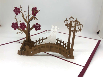 Pop Up Karte 3D Hochzeit Liebe Verlobung "Rendezvous" Format 15 x 20 50034