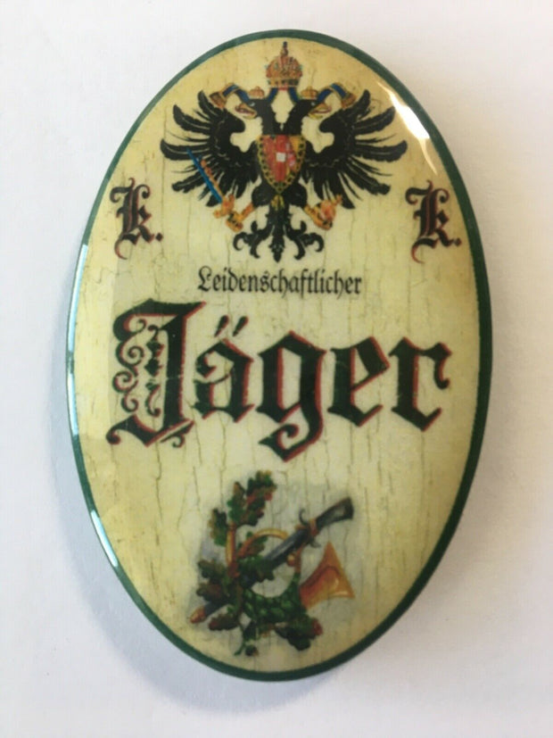 Nostalgie Flaschenöffner Magnet Leidenschaftlicher Jäger Jagdgewehr Jagdhorn