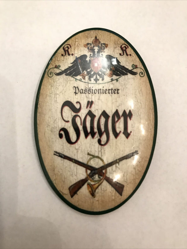 K&K Nostalgie Flaschenöffner Magnetisch Jäger 7x4,5cm