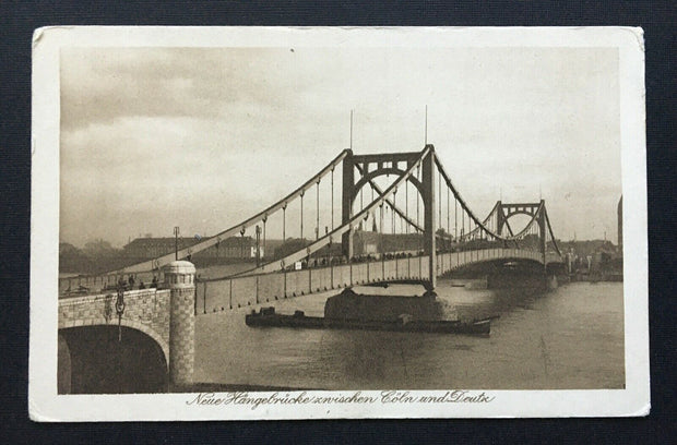 N.Hängebrücke Köln Deutz Rhein Schiff Nordrhein-Westfalen Deutschland 4006731 TH