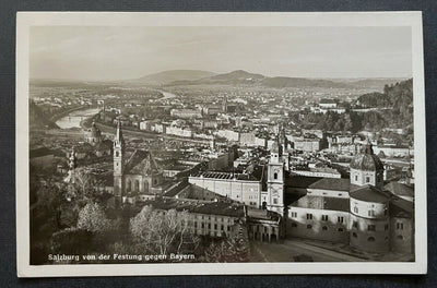 Salzburg v.d. Festung g. Bayern Stadt Dom Kirche Salzach Österreich 402395 TH