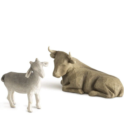 Willow Tree Ox and Goat Ochse Und Ziege Krippe Neu & OVP