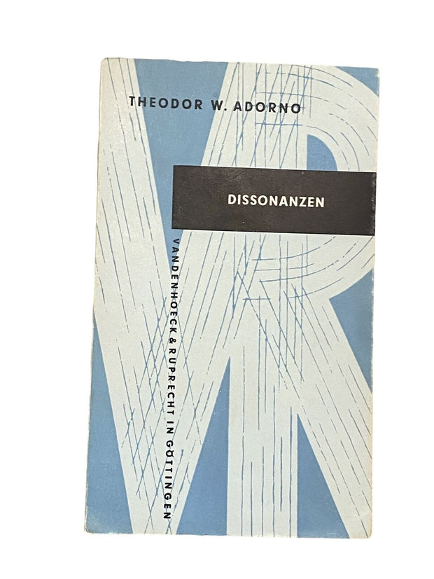 2650 Theodor W. Adorno DISSONANZEN: MUSIK IN DER VERWALTETEN WELT