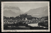 Salzburg Paß Lueg Stadtblick Festung Burg Altstadt Salzach Österreich 600161A TH