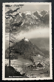 Burg Hohenwerfen Tennengebirge Festung Berg Wald Salzburg Österreich 600164A TH