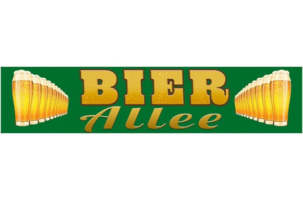 Schild Bier Allee Alkohol Glas Straße Bar Lokal Flasche 46 x 10 Blech od. Holz