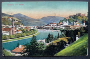 Salzburg von Mülln Salzach Fluss Brücke Festung Burg Kirche Österreich 410850 TH